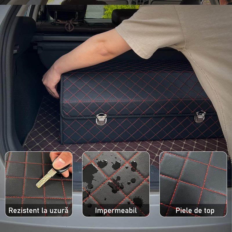Organizator portbagaj auto Premium NextWave®️, Multifunctional, Pliabil, Rezistent, Manere Laterale, Prind — detaliu vizual 3