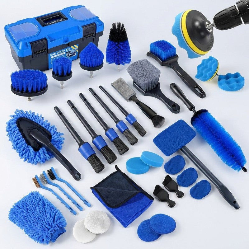 Set detailing auto NextWave®, 36 piese pentru curatare profesionala interior si exterior, perii pentru bor — detaliu vizual 3