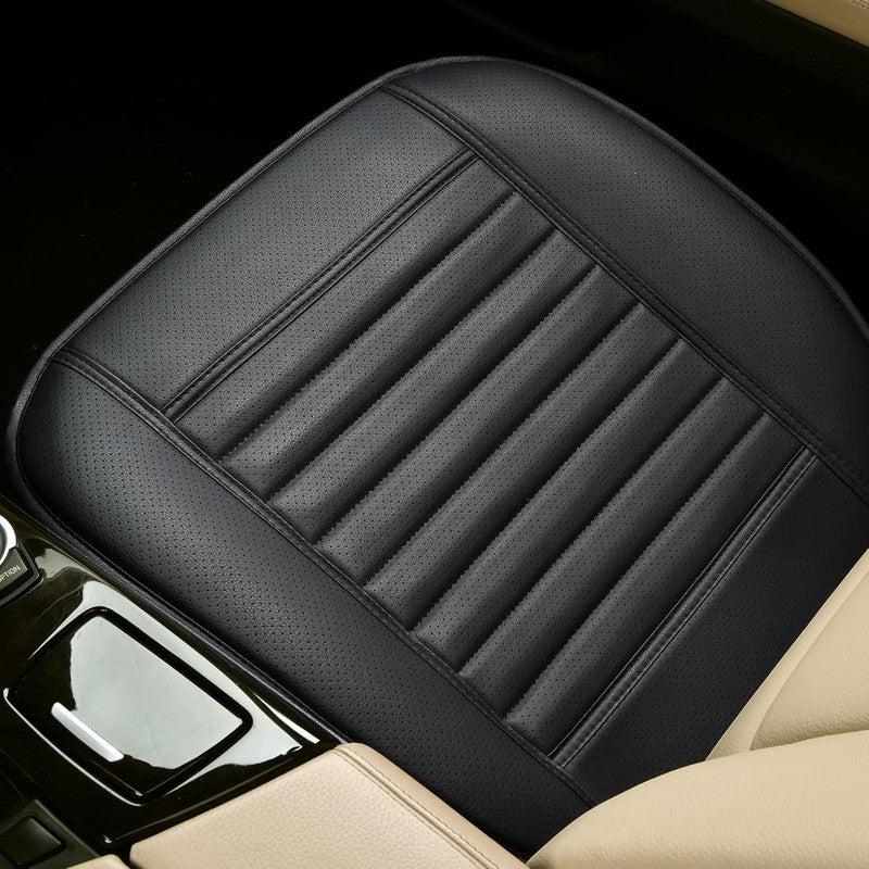 Husa scaun auto NextWave®️, universala, 53 x 53 cm, protectie pentru sezut scaun fata, piele PU, design el — detaliu vizual 3