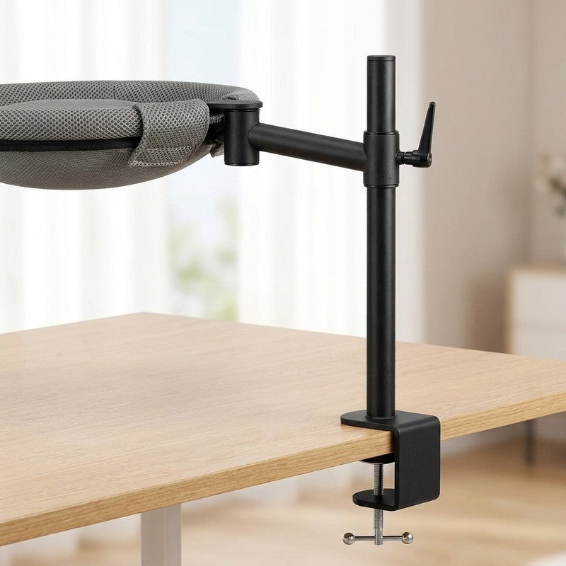 Pat suspendat pentru pisici NextWave®, hamac de birou cu prindere metalica fara gaurire, rotatie dubla la — detaliu vizual 3
