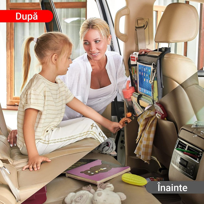 Huse Auto pentru spatarul scaunelor din fata NextWave®, Protectie spatar pentru masina, Organizator auto r — detaliu vizual 3