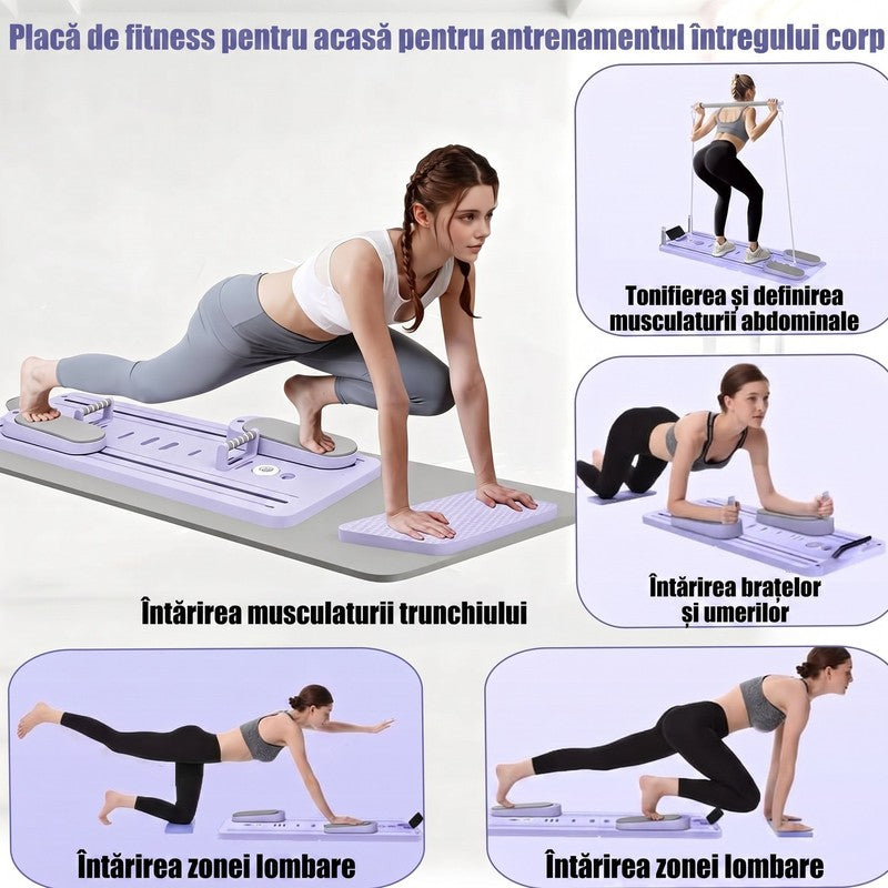 Placă de Pilates multifuncțională NextWave®️, reformer pliabilă pentru antrenamentul complet al corpului a — detaliu vizual 3