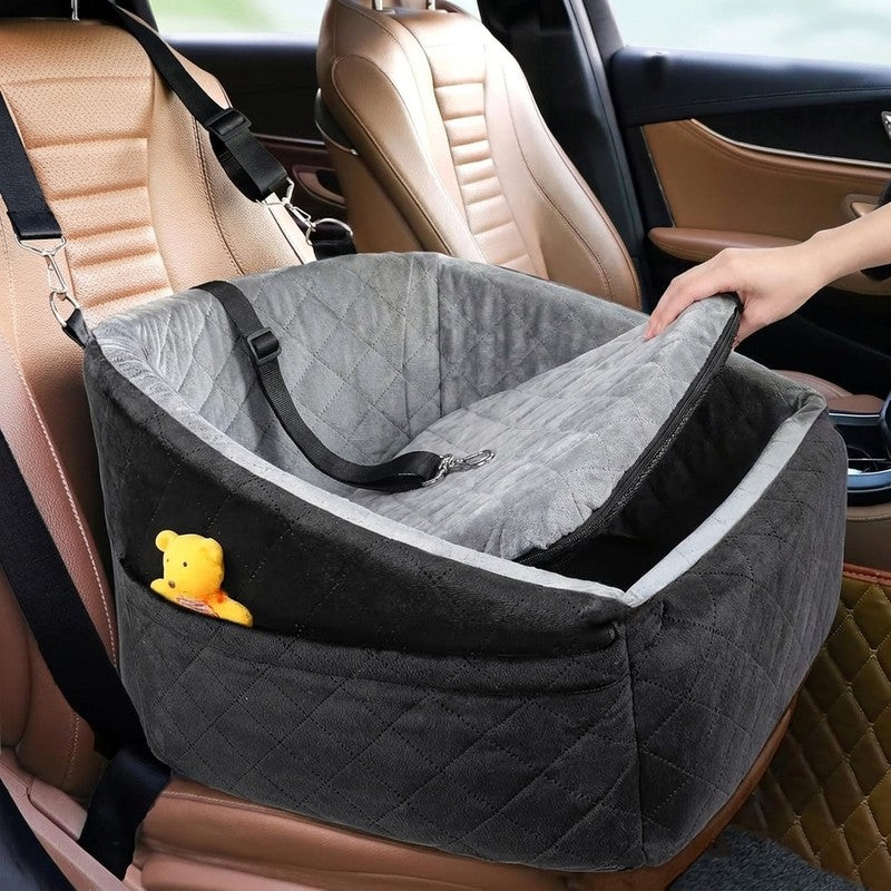 Scaun auto NextWave® pentru caini, detasabil si lavabil, pentru animale de pana la 13,6 kg, cu lesa de sig — detaliu vizual 3