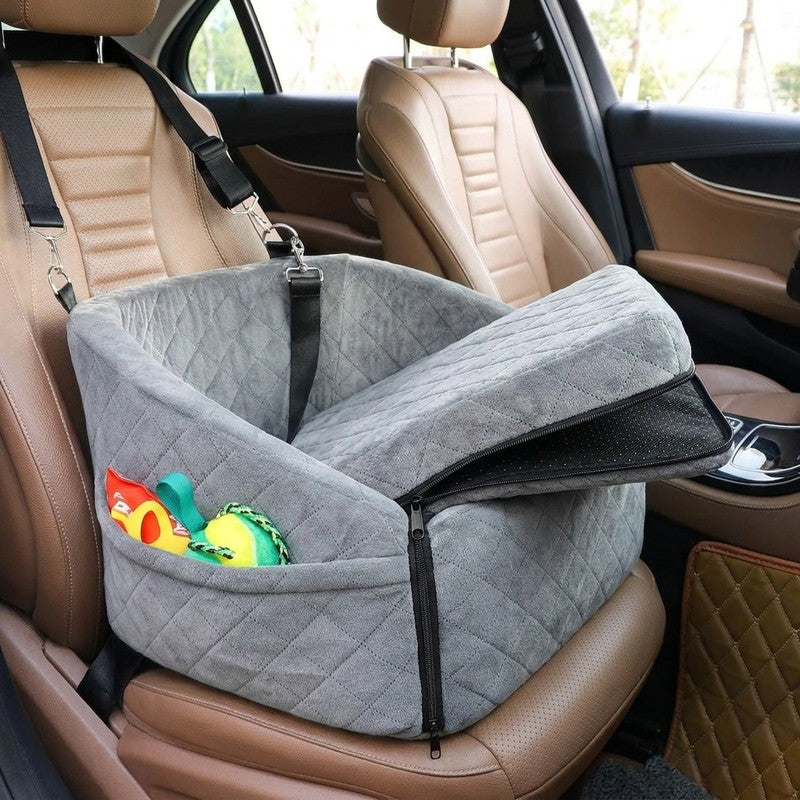 Scaun auto pentru caini NextWave®, detasabil si lavabil, pentru animale de pana la 13, 6 kg, cu centura de — detaliu vizual 3
