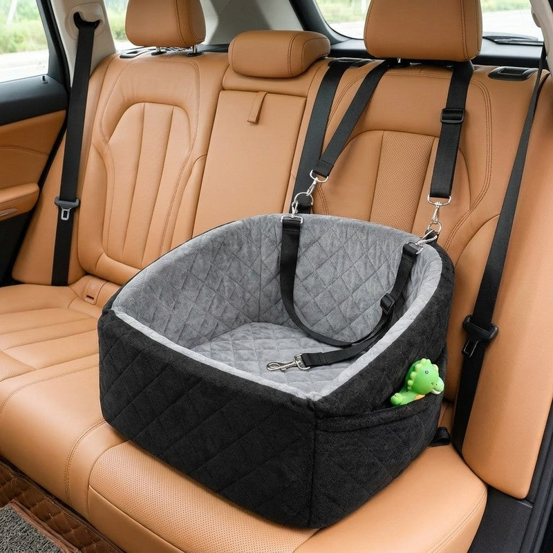 Scaun auto NextWave® pentru caini, detasabil si lavabil, pentru animale de pana la 13,6 kg, cu lesa de sig — detaliu vizual 4