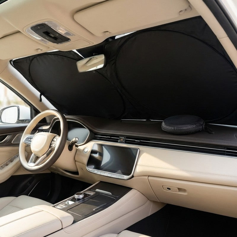 Parasolar auto NextWave® pentru parbriz, material reflectorizant 280T, protectie UV pana la 99%, design pl — detaliu vizual 4
