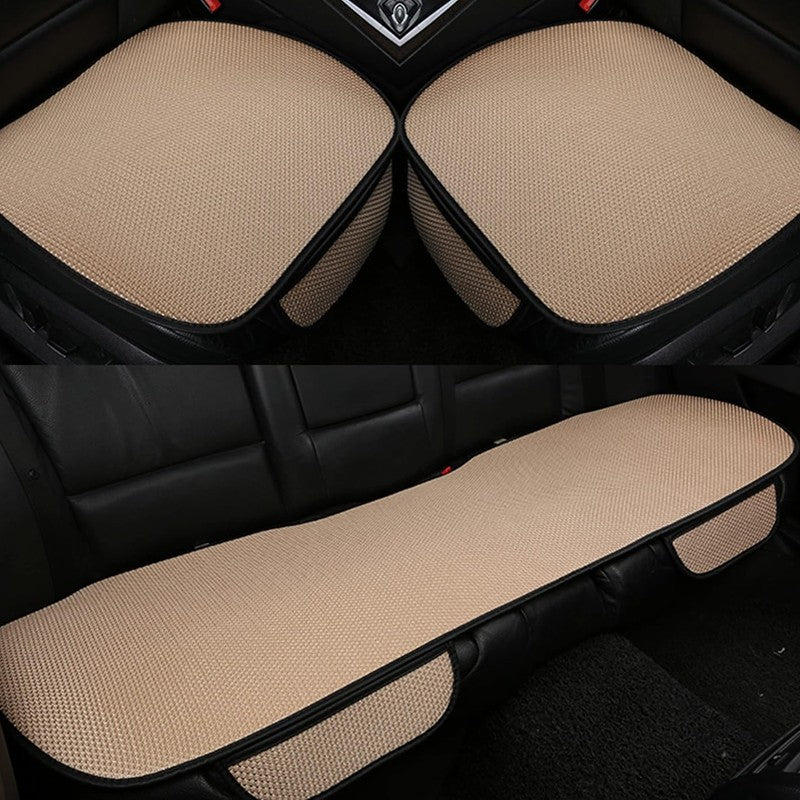 Set 3 huse pentru scaune auto NextWave®️, protecție împotriva petelor și uzurii, confort sporit, buzunare — detaliu vizual 4