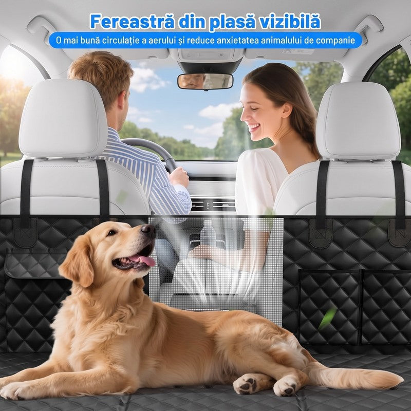 Husa scaune auto, protectie si transport animale extinsa NextWave®️, insertie 3 placi pentru caini, pisici — detaliu vizual 4
