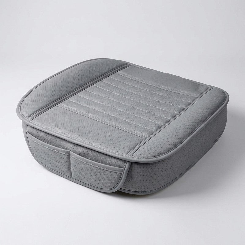 Husa scaun auto NextWave®️, universala, 53 x 53 cm, protectie pentru sezut scaun fata, piele PU, design el — detaliu vizual 4