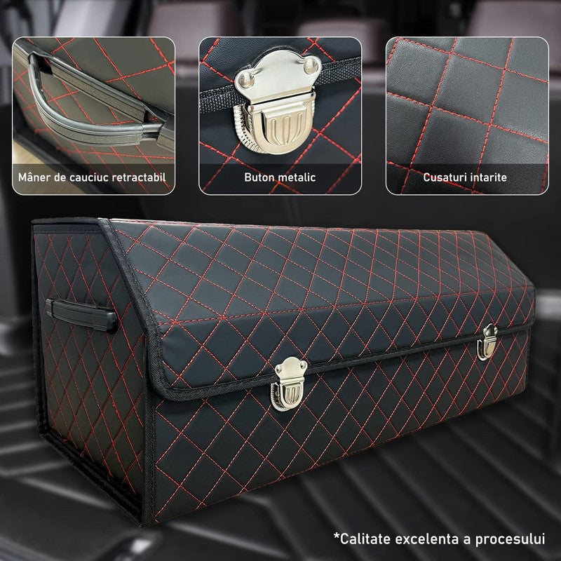 Organizator portbagaj auto Premium NextWave®️, Multifunctional, Pliabil, Rezistent, Manere Laterale, Prind — detaliu vizual 4