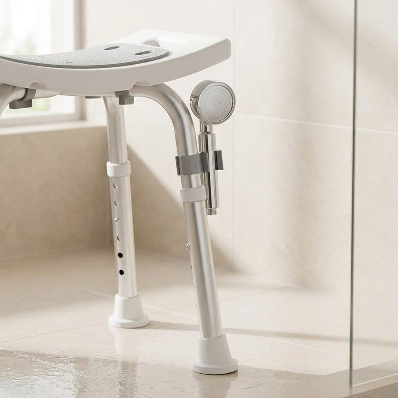 Scaun de dus NextWave® pentru baie si cada, reglabil pe inaltime, cadru rezistent din aluminiu, sezut conf — detaliu vizual 4