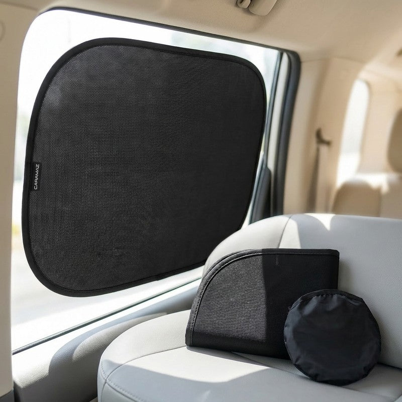 Parasolar auto NextWave® pentru geam lateral, set 2 bucati, protectie UV certificata UPF 50+, blocheaza 98 — detaliu vizual 4