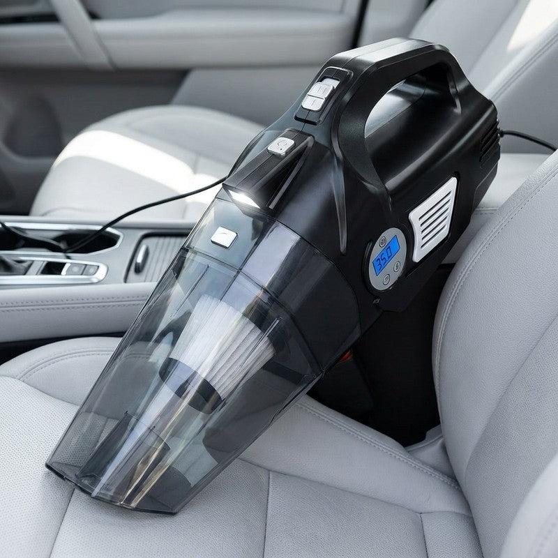 Aspirator Auto Multifunctional NextWave si Compresor Portabil cu Fir, Aspirare Rapida, Umflare Anvelope cu — detaliu vizual 4