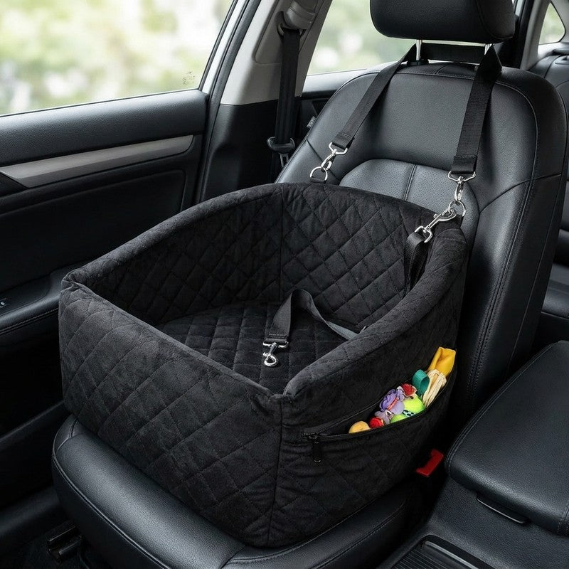 Scaun auto pentru caini NextWave®, detasabil si lavabil, pentru animale de pana la 13,6 kg, cu centura de — detaliu vizual 4