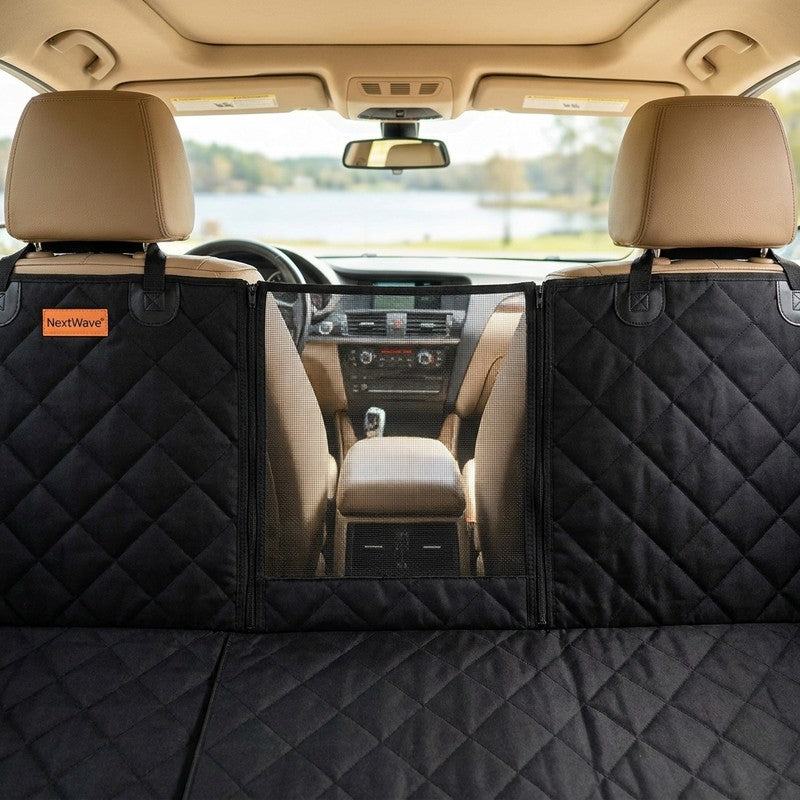 Husa scaune auto protectie si transport animale NextWave®️, Universala, Plasa pentru vizualizare, pentru c — detaliu vizual 4