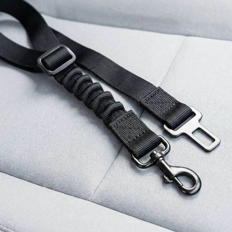 Centura auto NextWave® pentru siguranta cainilor, reglabila 61-79 cm, chinga din nailon rezistent cu cusat — detaliu vizual 4