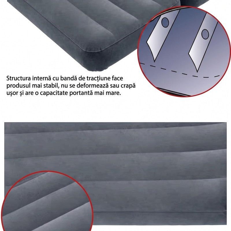 Canapea gonflabilă extensibilă NextWave®️, fotoliu dublu 2 în 1, spătar ergonomic cu susținere lombară, su — detaliu vizual 4