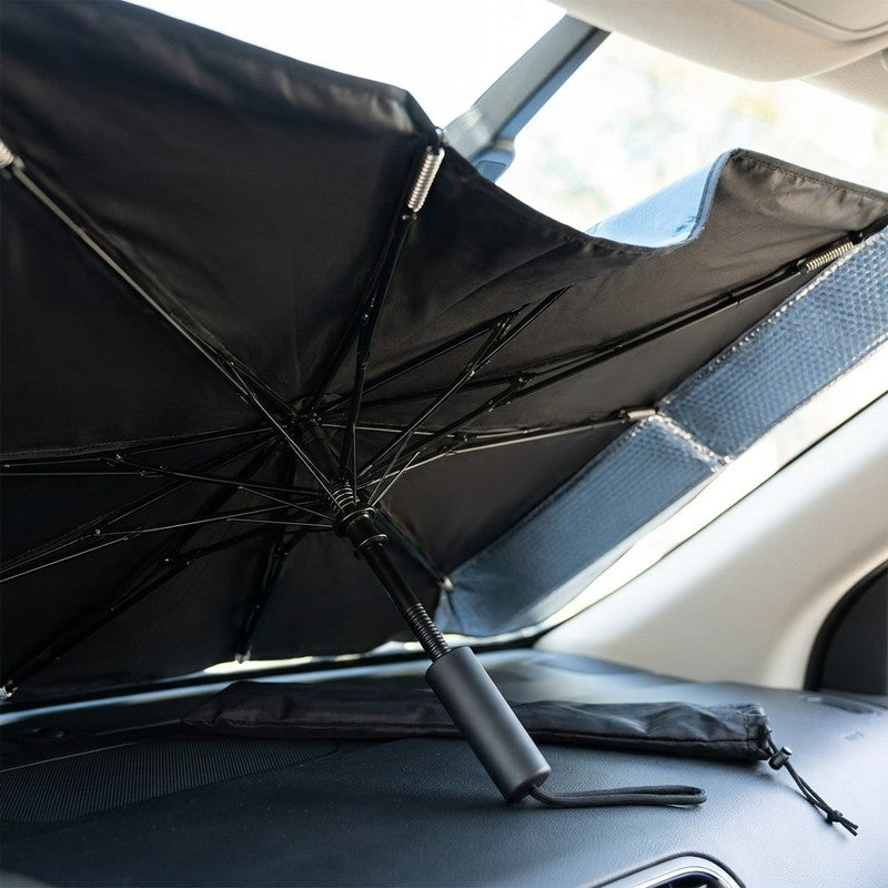 Parasolar auto NextWave® tip umbrela pentru parbriz, material reflectorizant 240T cu strat de racire, prot — detaliu vizual 4
