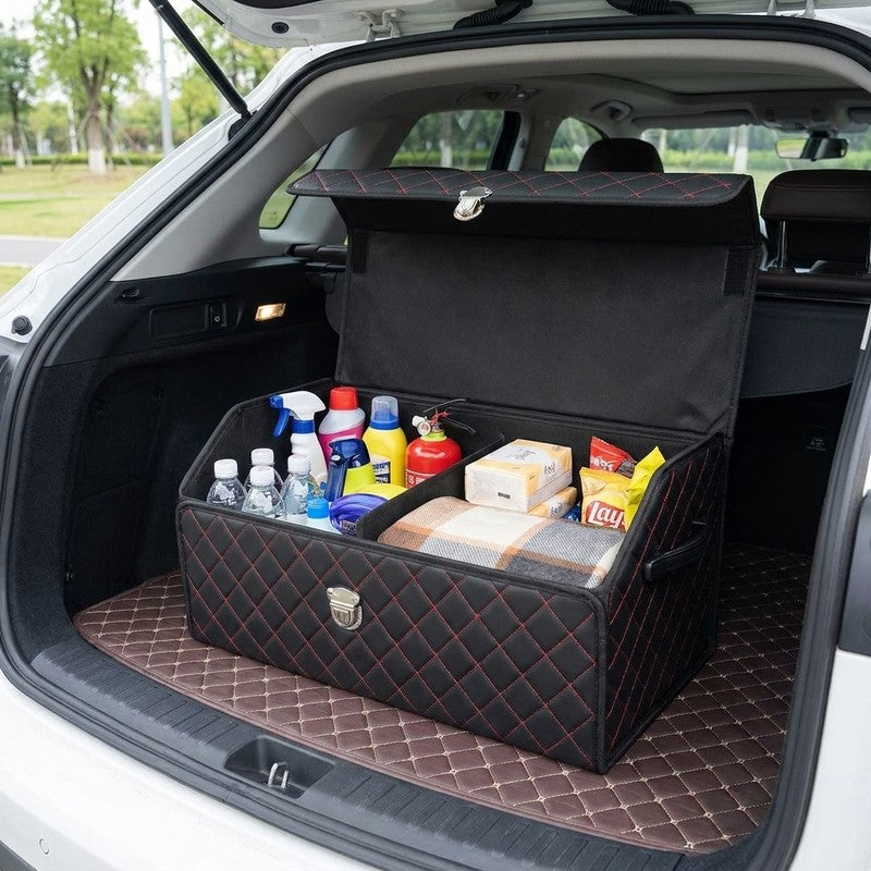Organizator portbagaj auto Premium NextWave®️, Multifunctional, Pliabil, Rezistent, Manere Laterale, Prinde — beneficii cheie