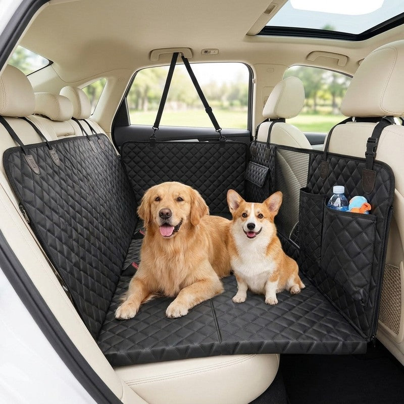 Husa scaune auto, protectie si transport animale extinsa NextWave®️, insertie 3 placi pentru caini, pisici — beneficii cheie