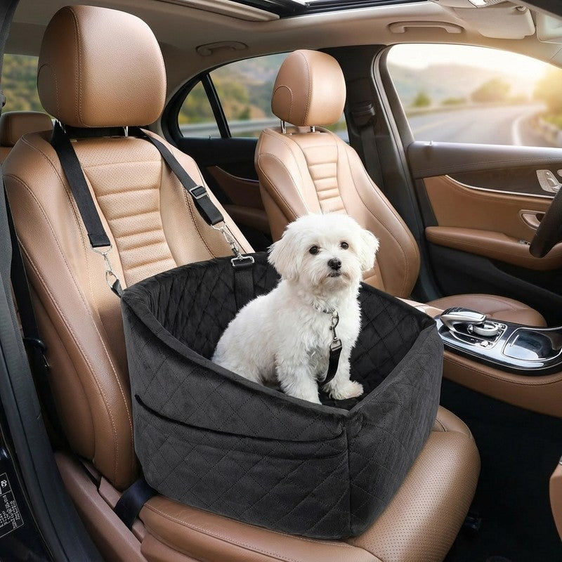 Scaun auto pentru caini NextWave®, detasabil si lavabil, pentru animale de pana la 13,6 kg, cu centura de s — beneficii cheie