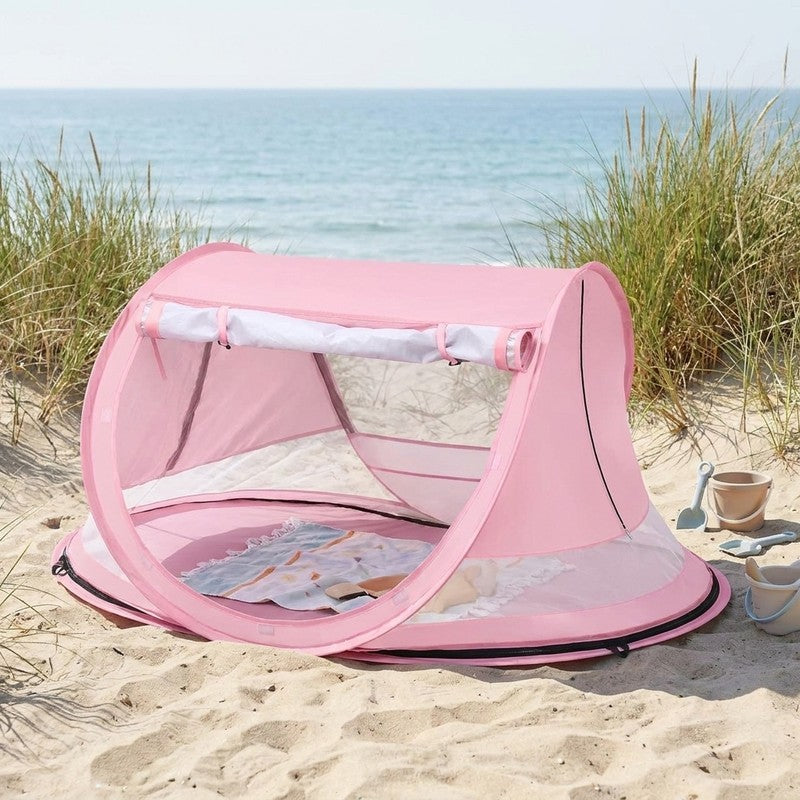 Cort de plaja pentru bebelusi NextWave®, protectie solara UPF 50+, deschidere automata pop-up, plasa respir — beneficii cheie