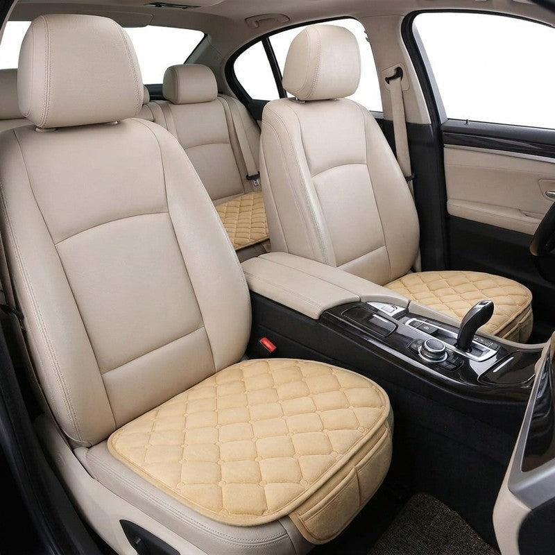 Set huse pentru scaune auto NextWave®️, perne pentru sezut cu protectie antiderapanta si buzunare frontale — beneficii cheie