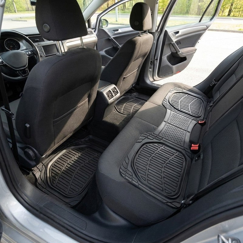 Set covorase auto NextWave®, din cauciuc flexibil impermeabil, margini inalte pentru retinerea apei, noroiu — beneficii cheie
