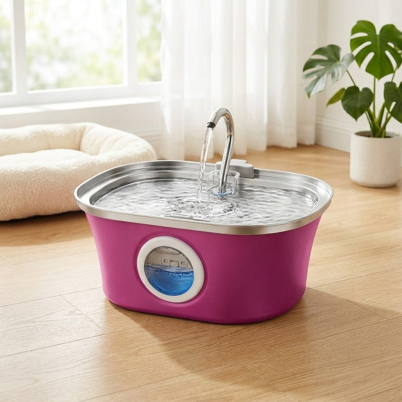 Fantana Apa Pisici si Caini NextWave®, Dispenser Automat cu fereastra mare pentru nivelul apei, purificare — beneficii cheie