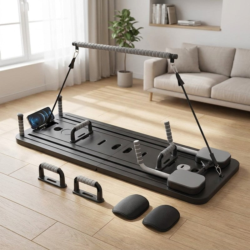 Placă Pilates Reformer 5 în 1 NextWave®️, aparat pliabil pentru antrenament complet și tonifierea corpului — beneficii cheie