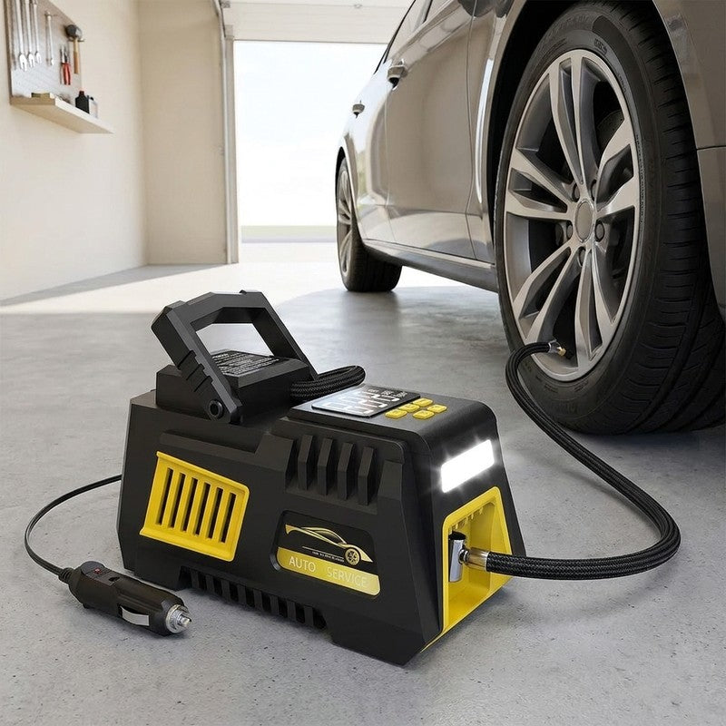 Compresor Auto Portabil pentru Anvelope Auto, Motociclete, Tubliss Enduro, Biciclete si Mingi, 10, 3 BAR/ 1 — beneficii cheie