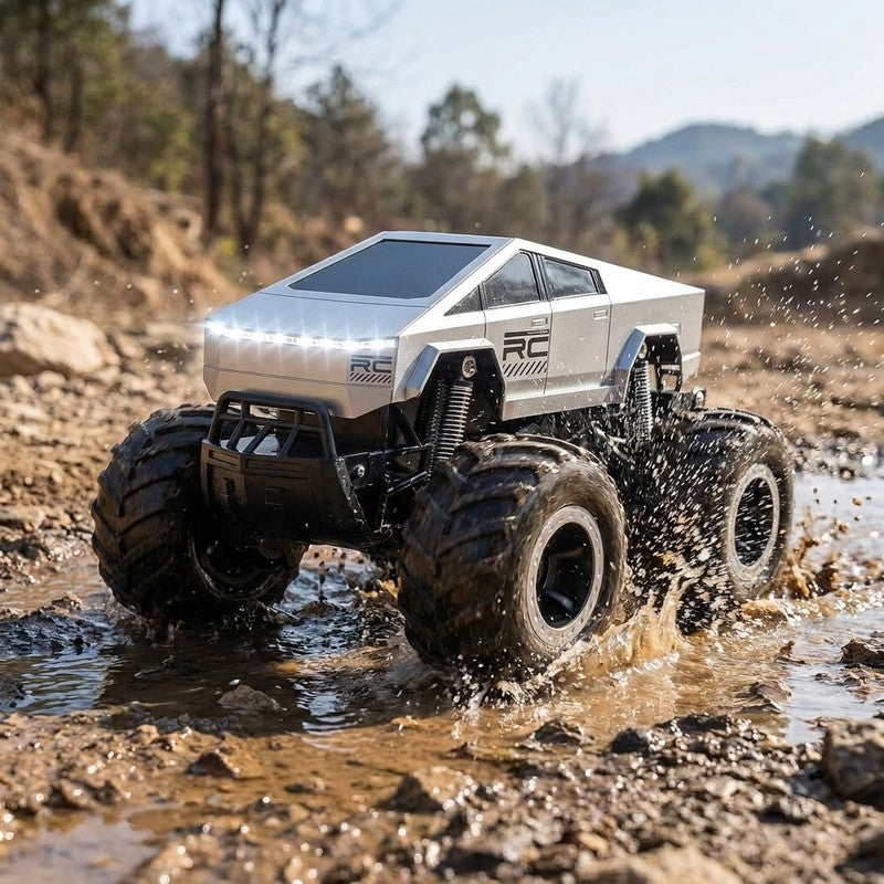 Masina cu telecomanda RC Cybertruck BeGenius®, 4WD Off-Road 1:16, Pentru Toate Tipurile de Teren, 360° Drif — beneficii cheie
