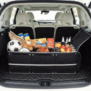 Organizator portbagaj auto cu Geanta Termica NextWave®️ si chingi de ancorare, Multifunctional, Plasa L — problemă și soluție