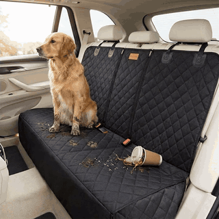 Husa scaune auto pentru transport animale NextWave®️, universala, caini si pisici, taxi, ride sharing, — problemă și soluție