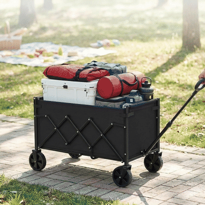 Cărucior turistic pliabil NextWave®️, pliere rapidă și compactă, capacitate 99,8 kg, mâner ergonomic re — problemă și soluție