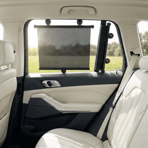 Set 2 parasolare auto retractabile NextWave®, pentru geamuri laterale, protectie impotriva razelor sola — problemă și soluție