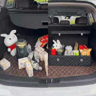 Organizator portbagaj auto Premium NextWave®️, Multifunctional, Pliabil, Rezistent, Manere Laterale, Pr — problemă și soluție