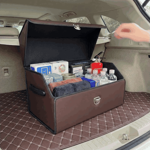 Organizator portbagaj auto Premium NextWave®️, Multifunctional, Pliabil, Rezistent, Manere Laterale, Pr — problemă și soluție