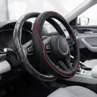 Husa volan auto NextWave®, din piele ecologica din microfibra, interior antiderapant din cauciuc, cusat — problemă și soluție