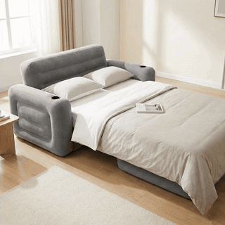 Canapea gonflabilă extensibilă NextWave®️, fotoliu dublu 2 în 1, spătar ergonomic cu susținere lombară, — problemă și soluție