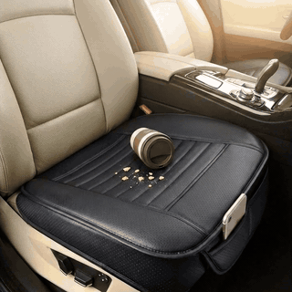 Husa scaun auto NextWave®️, universala, 53 x 53 cm, ofera protectie pentru sezut scaun fata, piele PU, — problemă și soluție