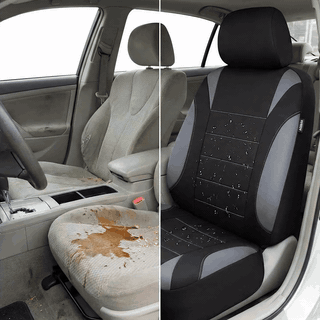 Set huse auto NextWave® pentru scaune fata, 4 piese, neopren impermeabil cu strat EVA de 5 mm, compatib — problemă și soluție