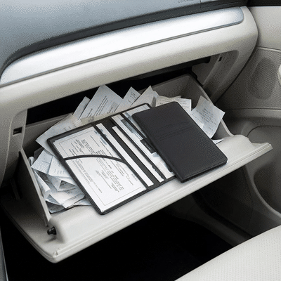 Organizator documente auto NextWave®️, port-document pentru inmatriculare si asigurare, mapa pliabila c — problemă și soluție