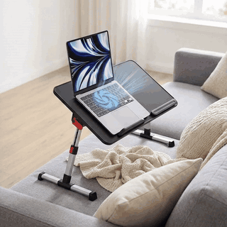 Masa Laptop Pliabila NextWave®, Ventilator Racire USB, Inclinare Ajustabila, Suport Reglabil pentru Pat — problemă și soluție