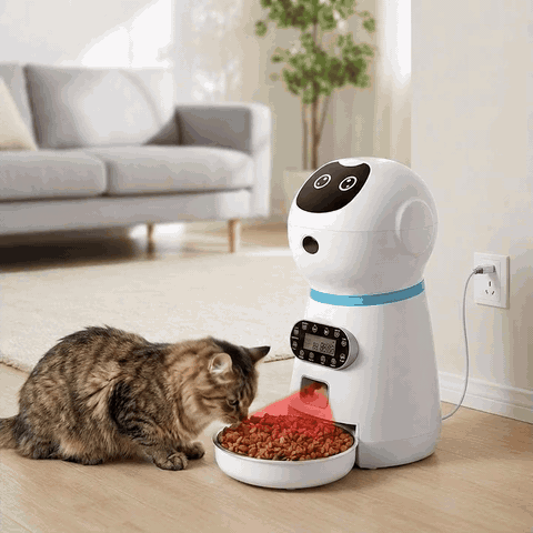 Hranitor Automat Digital Pisici si Caini NextWave®, Dispenser Hrana 3.5L, Bol Inox Premium, Control Por — problemă și soluție