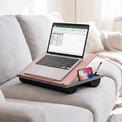 NextWave® Masa laptop reglabila cu perna – 9 unghiuri ajustabile, suport pentru laptop pana la 15 "6", — problemă și soluție