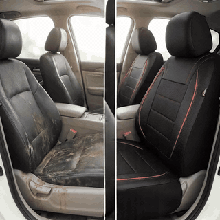Set huse auto pentru scaune fata NextWave®, 4 piese, piele ecologica impermeabila cu burete moale de 5 — problemă și soluție