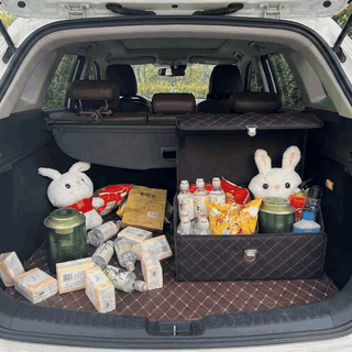 Organizator portbagaj auto Premium NextWave®️, Multifunctional, Pliabil, Rezistent, Manere Laterale, Pr — problemă și soluție