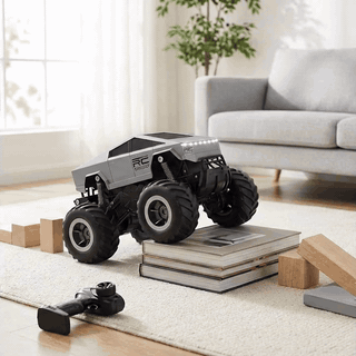 Masina cu telecomanda RC Cybertruck BeGenius®, 4WD Off-Road 1:16, Pentru Toate Tipurile de Teren, 360° — problemă și soluție