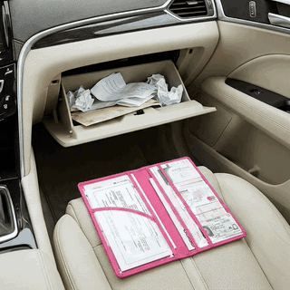 Organizator documente auto NextWave®️, port-document pentru inmatriculare si asigurare, mapa pliabila c — problemă și soluție